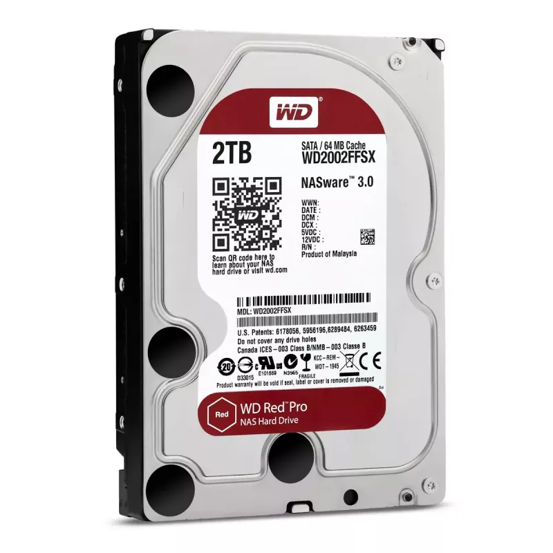 WESTERN DIGITAL kõvaketas - Wd Red Pro WD2002FFSX - 2TB - SATA 6Gb/s - 3.5in - 7200rpm - 64MB puhver