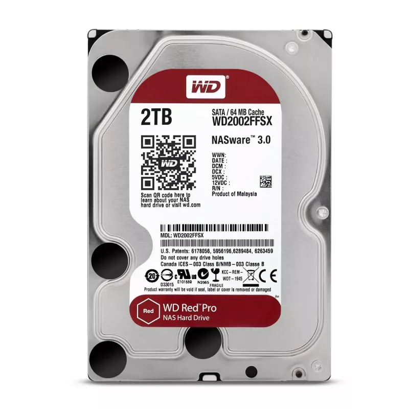 WESTERN DIGITAL kõvaketas - Wd Red Pro WD2002FFSX - 2TB - SATA 6Gb/s - 3.5in - 7200rpm - 64MB puhver