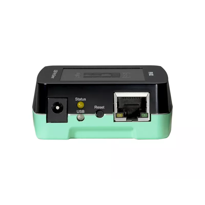 LevelOne USB-prindiserver, Must, Roheline, Aktiivsus, Link, Toide, Olek, Päritolumaa: Taiwan, Ethernet LAN, IEEE 802.3, IEEE 802.3u, 10,100 Mbit/s