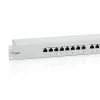 Equip 24-pordiga Cat.6 varjestatud patch-paneel, helehall