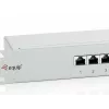 Equip 24-pordiga Cat.6 varjestatud patch-paneel, helehall