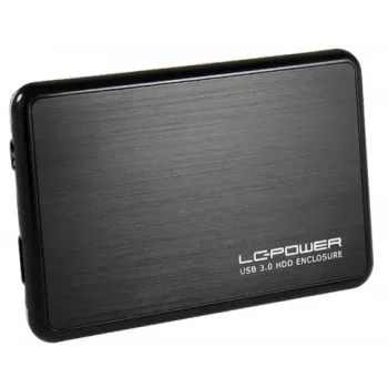 LC-POWER Meediumipleier - USB-korpus Sata-HDD 2.5-tolline Alu USB 3.0 Lc-power Must