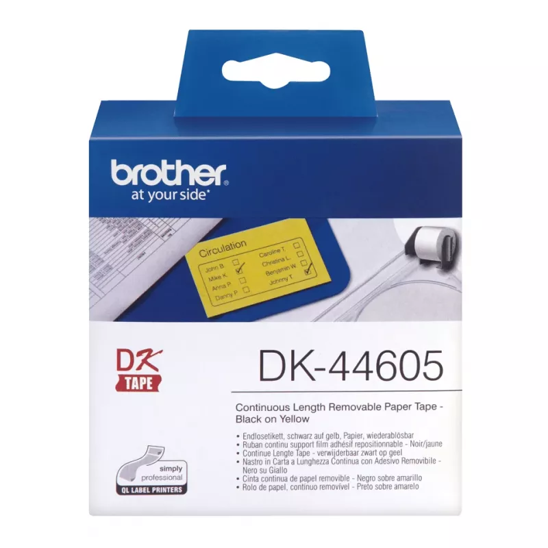 Brother DK-44605 printerisilt kollane