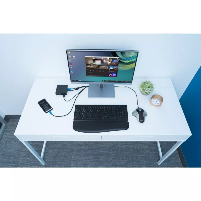 Kensington Orbit Optical Trackball, mõlemakäeline, optiline, USB Type-A, hõbedane