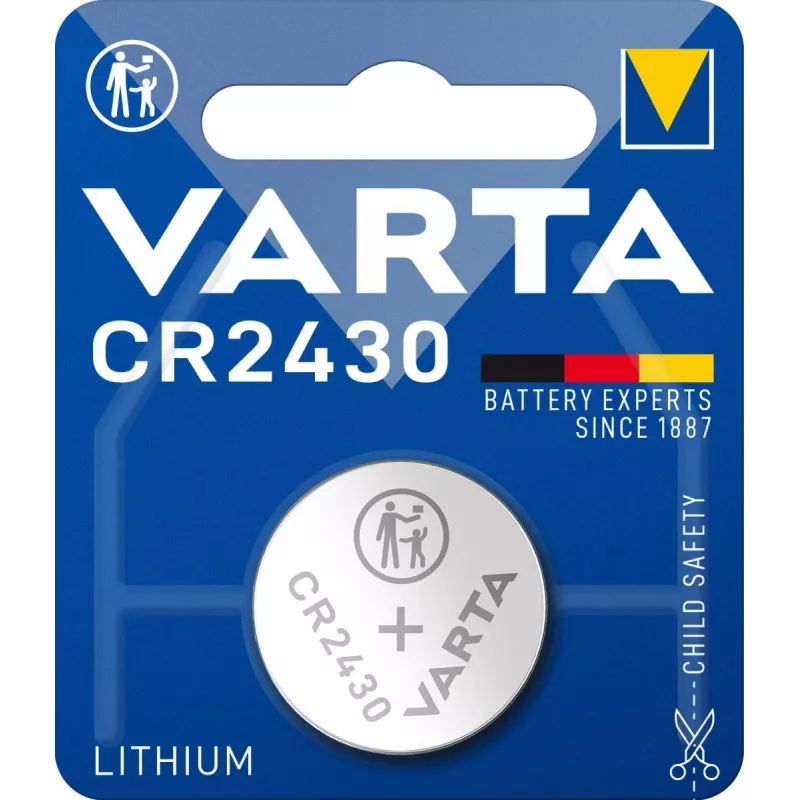 VARTA patarei, liitium- nööpelement CR2430, 3V