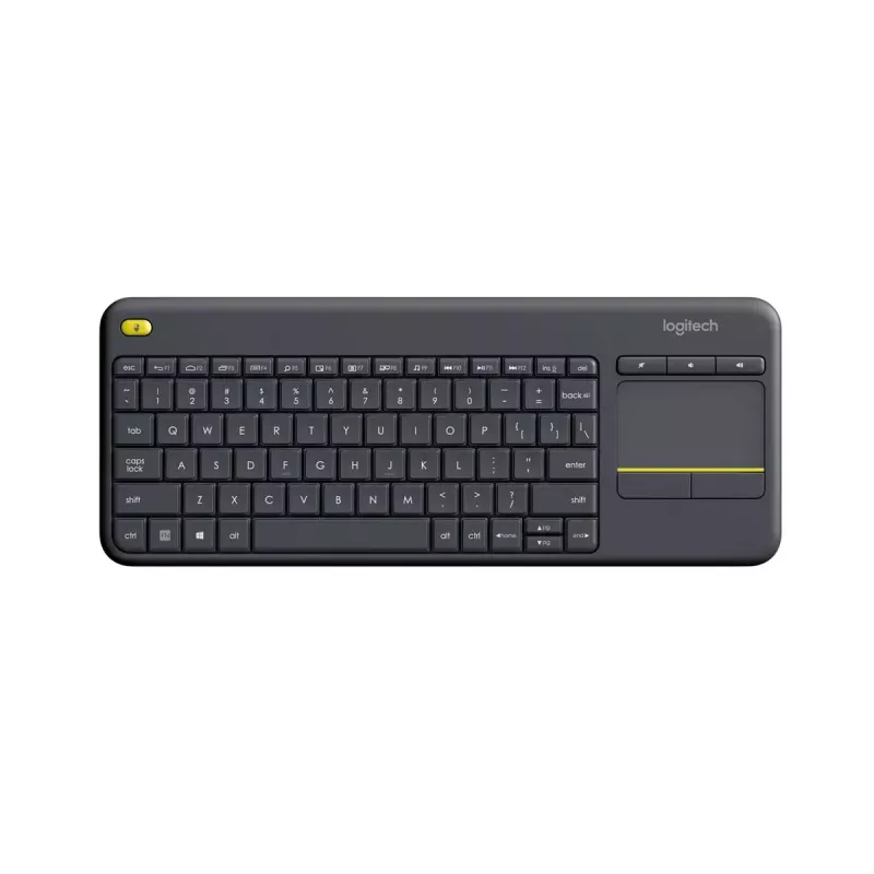 LOGITECH Wireless Touch Keyboard K400 Plus - Must - Qwerty Hollandi