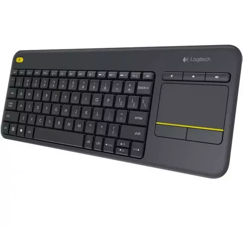 LOGITECH Wireless Touch Keyboard K400 Plus - Must - Qwerty Hollandi