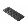 LOGITECH Wireless Touch Keyboard K400 Plus - Must - Qwerty Hollandi