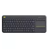 LOGITECH Wireless Touch Keyboard K400 Plus - Must - Qwerty Hollandi