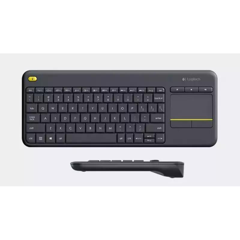 LOGITECH Wireless Touch Keyboard K400 Plus - Must - Qwerty Hollandi
