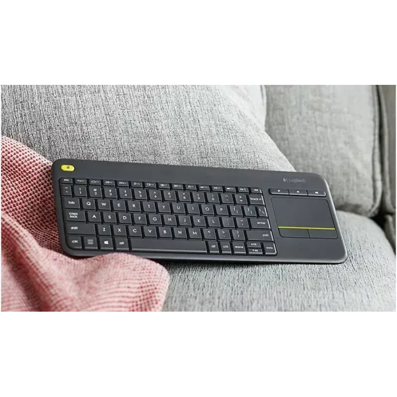 LOGITECH Wireless Touch Keyboard K400 Plus - Must - Qwerty Hollandi