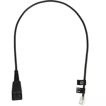 Telefonikaabel Jabra 8800-00-01 QD RJ10 0,5 m must