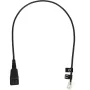 Telefonikaabel Jabra 8800-00-01 QD RJ10 0,5 m must