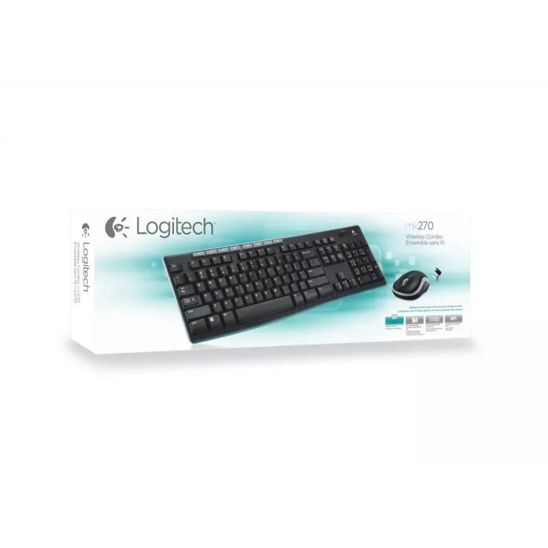 LOGITECH juhtmevaba töölauakomplekt Mk270 - Qwerty UK