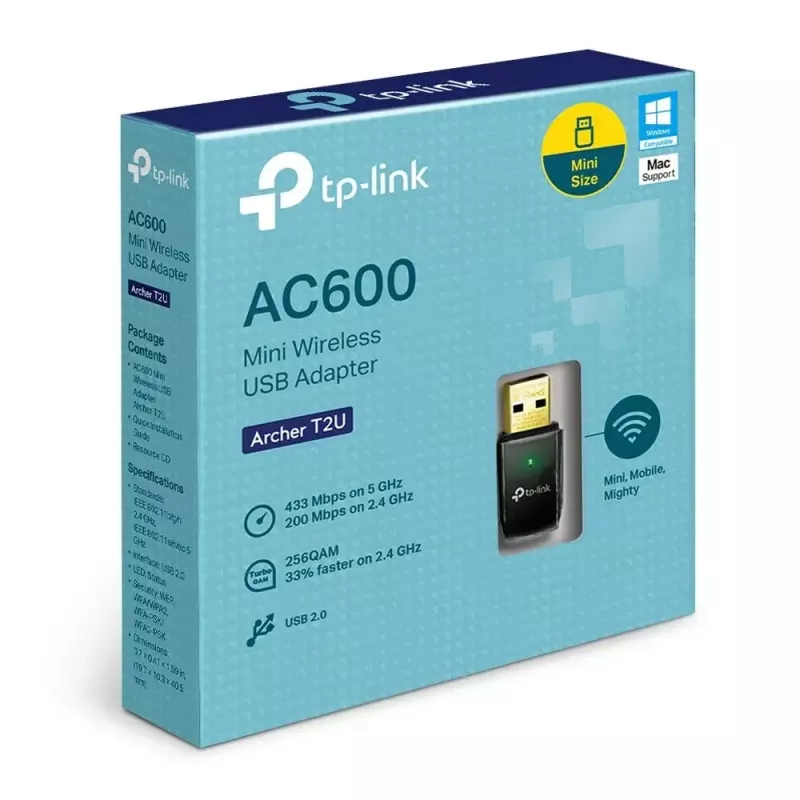 TP-Link AC600 juhtmevaba kaheribaline USB WiFi-adapter
