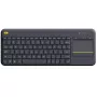 LOGITECH juhtmevaba puuteklaviatuur K400 Plus – must – QWERTZ saksa