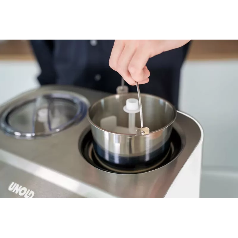 Unold Doppio kompressoriga jäätisemasin 2,4 L 250 W satiinplekist, valge