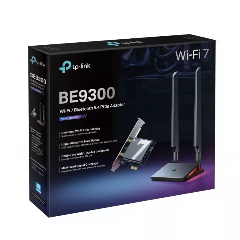 TP-Link Archer BE9300 Wi-Fi 7 Bluetooth 5.4 PCIe adapter