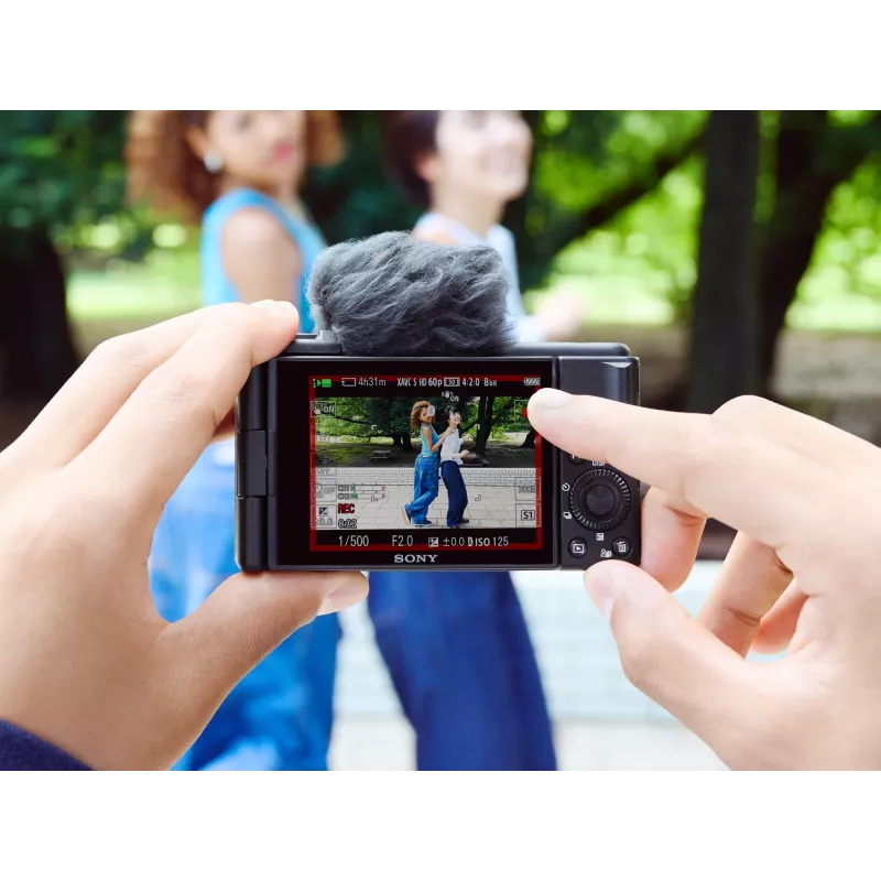 Sony ZV-1F 1 tolline kompaktkaamera 20,1 MP Exmor RS CMOS 5472 x 3648 pikslit Must