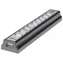 Manhattan USB-A 10 pordiga lauajaotur, 10x USB-A porti, 480 Mbps (USB 2.0), toitega USB või välise toiteallika kaudu (ei kuulu komplekti) ühendatud seadmete suurema võimsuse tagamiseks