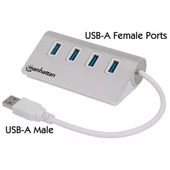 USB-jaotur Manhattan USB-A 4-pordiline jaotur