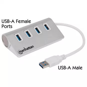USB-jaotur Manhattan USB-A 4-pordiline jaotur