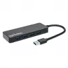 Manhattan USB-A 4-pordiline jaotur, 4x USB-A porti, 5 Gbps (USB 3.2 Gen1 ehk USB 3.0), USB-toitega (välist toiteallikat pole vaja), samaväärne mudelitega ST4300PBU3 ja ST4300MINU3B