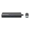 Manhattan USB-A 4-pordiline jaotur, 4x USB-A porti, 5 Gbps (USB 3.2 Gen1 ehk USB 3.0), USB-toitega (välist toiteallikat pole vaja), samaväärne mudelitega ST4300PBU3 ja ST4300MINU3B