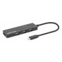 Manhattan USB-C dokk/jaotur, pordid (4): USB-A (x4), 5 Gbps (USB 3.2 Gen1 ehk USB 3.0), USB-toitega (välist toiteplokki pole vaja), võrdväärne mudeliga HB30CM4AB
