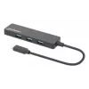 Manhattan USB-C dokk/jaotur, pordid (4): USB-A (x4), 5 Gbps (USB 3.2 Gen1 ehk USB 3.0), USB-toitega (välist toiteplokki pole vaja), võrdväärne mudeliga HB30CM4AB