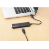 Manhattan USB-C dokk/jaotur, pordid (4): USB-A (x4), 5 Gbps (USB 3.2 Gen1 ehk USB 3.0), USB-toitega (välist toiteplokki pole vaja), võrdväärne mudeliga HB30CM4AB