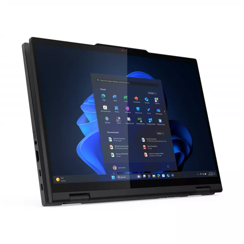 Lenovo ThinkPad T14s 2-in-1 Gen 1 Intel Core Ultra 5 225U Hübriid (2-in-1) 35,6 cm (14-tolline) puutetundlik WUXGA 16 GB LPDDR5x-SDRAM 512 GB SSD Wi-Fi 6E (802.11ax) Windows 11 Pro must