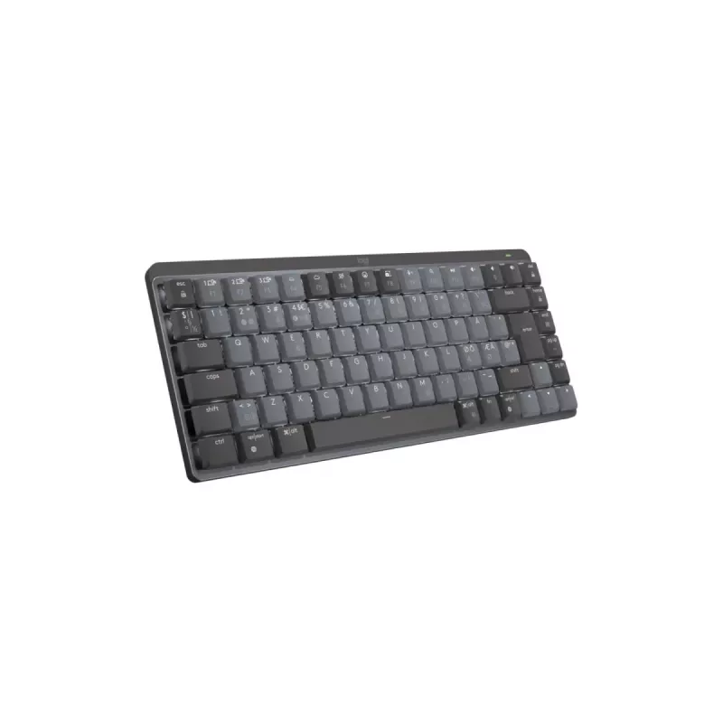 LOGITECH Mx Mechanical Mini Minimalist juhtmevaba valgustatud klaviatuur - Graphite Tactile Quiet Qwerty Dansk/ Norsk/ Svenska/ Suomalainen