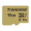 TRANSCEND Micro Sdhc Card 500s 16GB Uhs-i U3 Mlc With Adapter