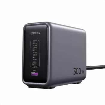 Ugreen 90903B mobiilseadme laadija Universaalne Must, Hall Vahelduvvool Kiirlaadimine Siseruumides