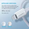 Ugreen 10493 lightning kaabel 1 m Valge