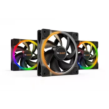 be quiet Light Wings 120mm ARGB PWM ventilaator must 3 tk pakend