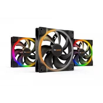 be quiet Light Wings 140mm ARGB PWM ventilaator must 3 komplekt