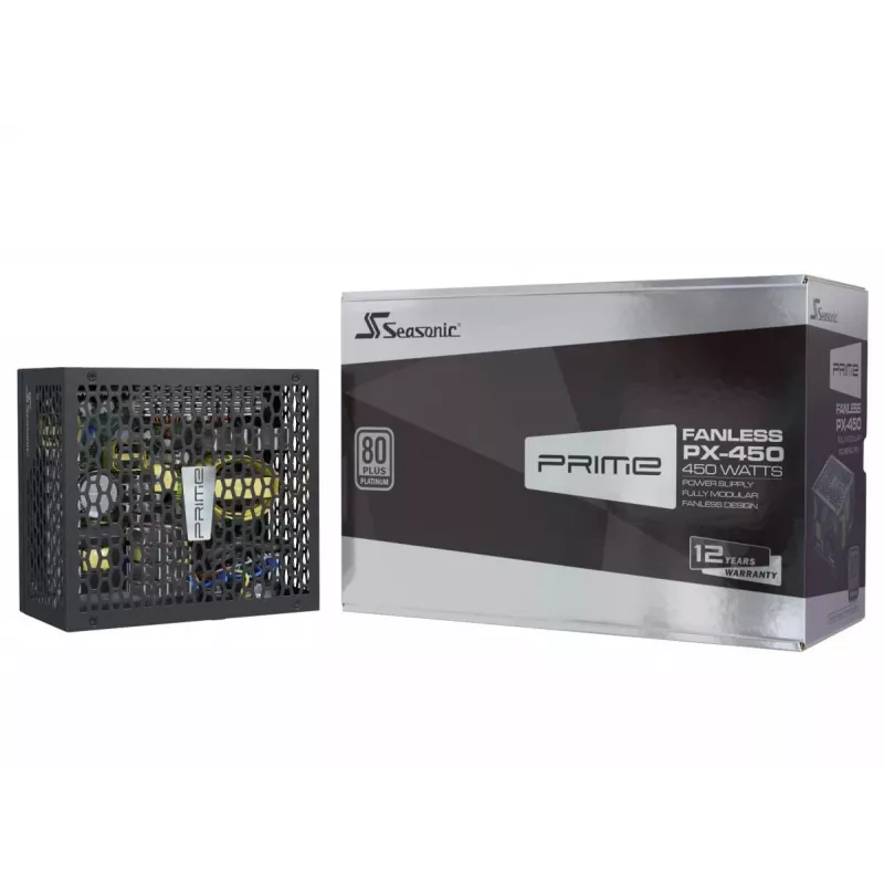 SEASONIC Prime Fanless Px toiteplokk 450 W 20+4 Pin ATX