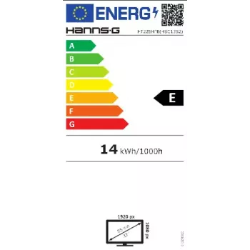 Hannspree HT225HPB arvutimonitor 54,6 cm (21,5 tolli) 1920 x 1080 pikslit Full HD LED puuteekraaniga lauakasutuseks must