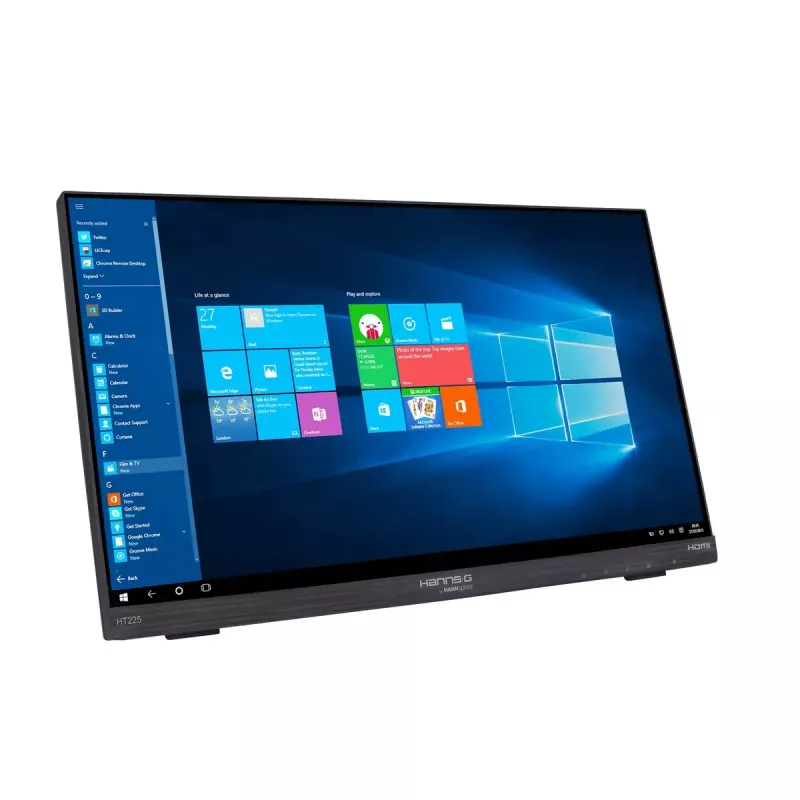 Hannspree HT225HPB arvutimonitor 54,6 cm (21,5 tolli) 1920 x 1080 pikslit Full HD LED puuteekraaniga lauakasutuseks must