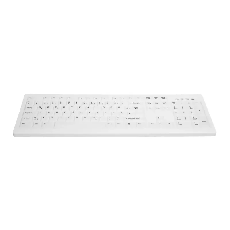 Contour Design Active Key AK-C8100F-FUS-W/GE klaviatuur Meditsiiniline RF Juhtmevaba QWERTZ Saksa Valge