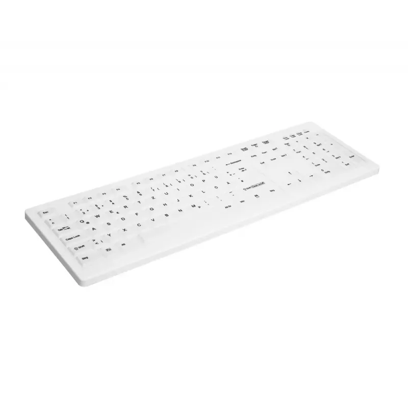 Contour Design Active Key AK-C8100F-FUS-W/GE klaviatuur Meditsiiniline RF Juhtmevaba QWERTZ Saksa Valge