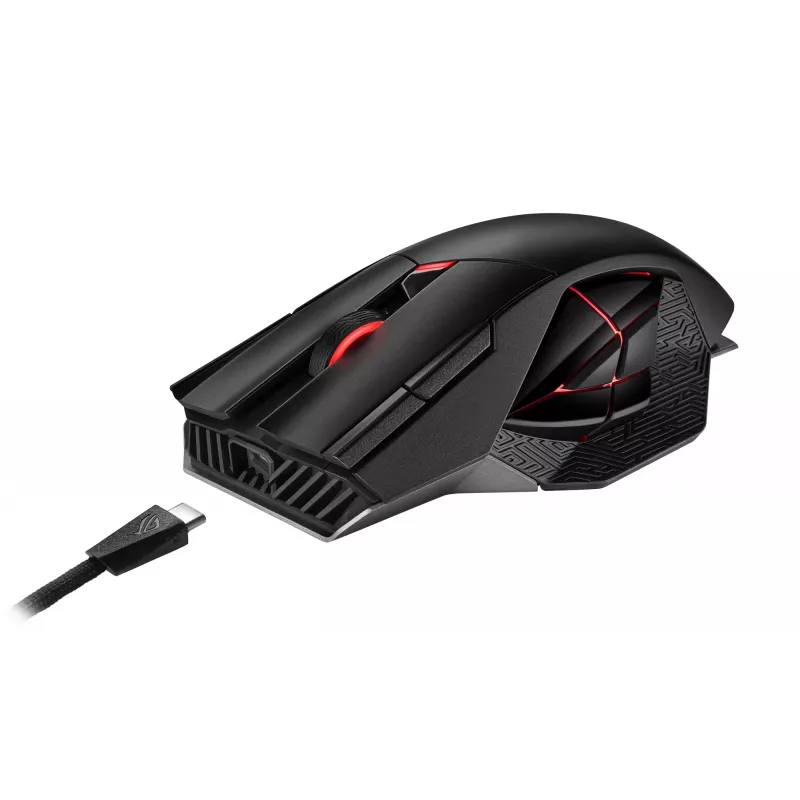 ASUS ROG Spatha X hiir Gaming Paremakäeline RF Juhtmevaba + USB Type-C Optiline 19000 DPI