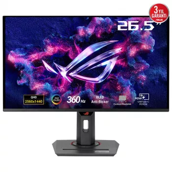 ASUS ROG Strix OLED XG27ACDNG arvutimonitor 67,3 cm (26,5 tolli) 2560 x 1440 pikslit Quad HD QD-OLED Must