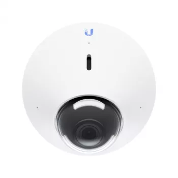 IP-valvekaamera UBIQUITI UVC‑G4‑DOME — kupliga, laekinnitus, juhtmega, 5 MP (2688x1512), 86° horisontaalne, sise-/väliskasutus, valge