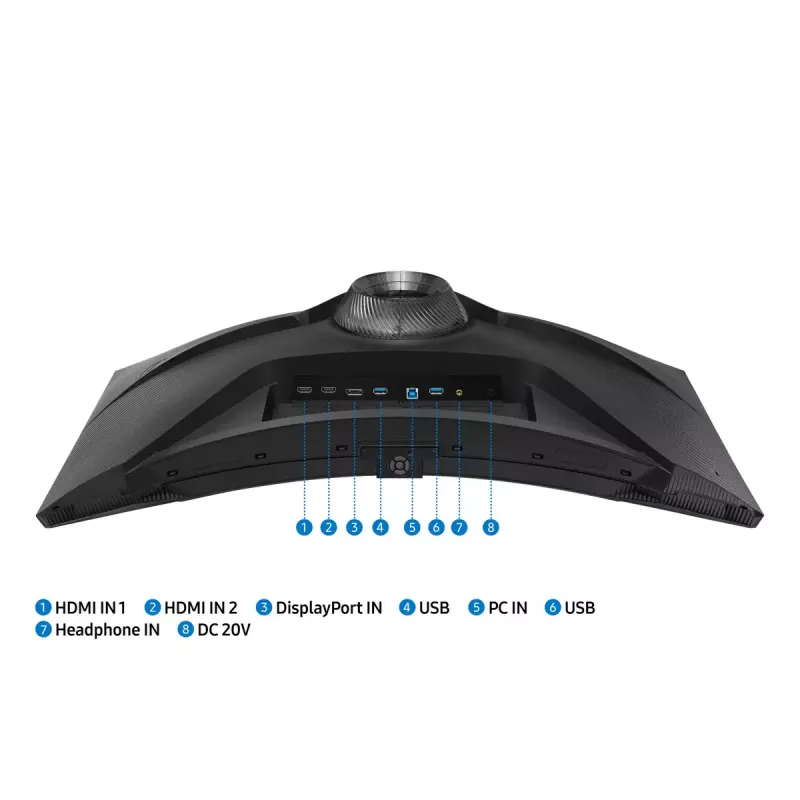 Samsung G75NB arvutimonitor 81,3 cm (32 tolli) 3840 x 2160 pikslit 4K Ultra HD LED must