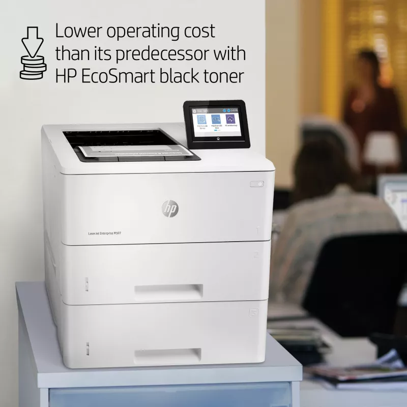 HP LaserJet Enterprise M507x, Laser, 1200 x 1200 DPI, A4, 43 ppm, Duplekstrükk, võrguvalmis