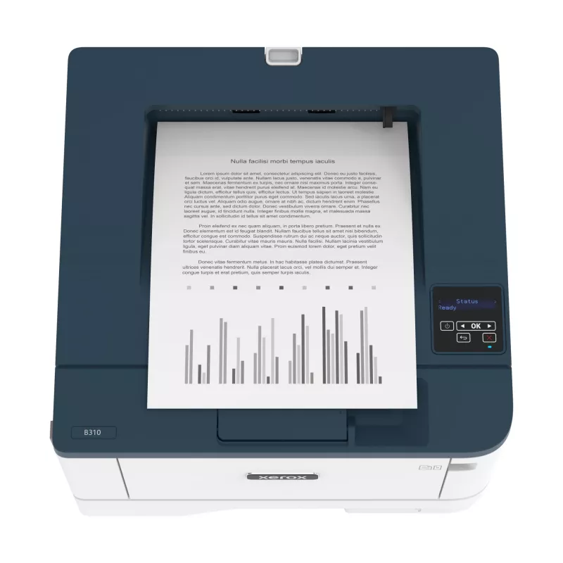 Xerox B310 A4 40ppm juhtmevaba kahepoolne printer PS3 PCL5e/6 2 salve, kokku 350 lehte