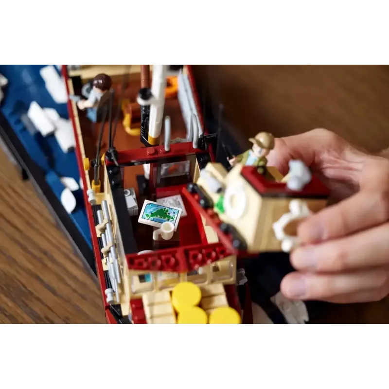 Konstruktsioonikomplekt LEGO Ideas 21350 Jaws komplekt — 1497 tükki, 3 minifiguuri, paat ja ikooniline hai, soovitatav vanus 18+
